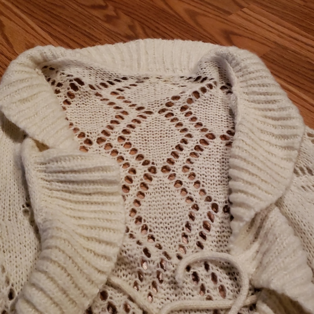 TNG Knit Super Soft Long Sweater with Ties NWT - Picture 7 of 7